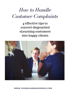 how to deal with eLearning customer complaints