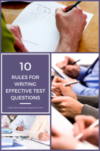 Rules for Writing Effective Test